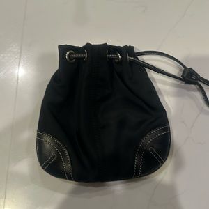 Coach Drawstring Pouch Wristlet
